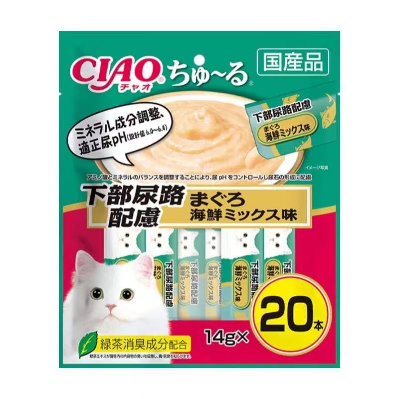 CIAO Urinary Health Tuna & Seafood Flavor cat sticks 20pc