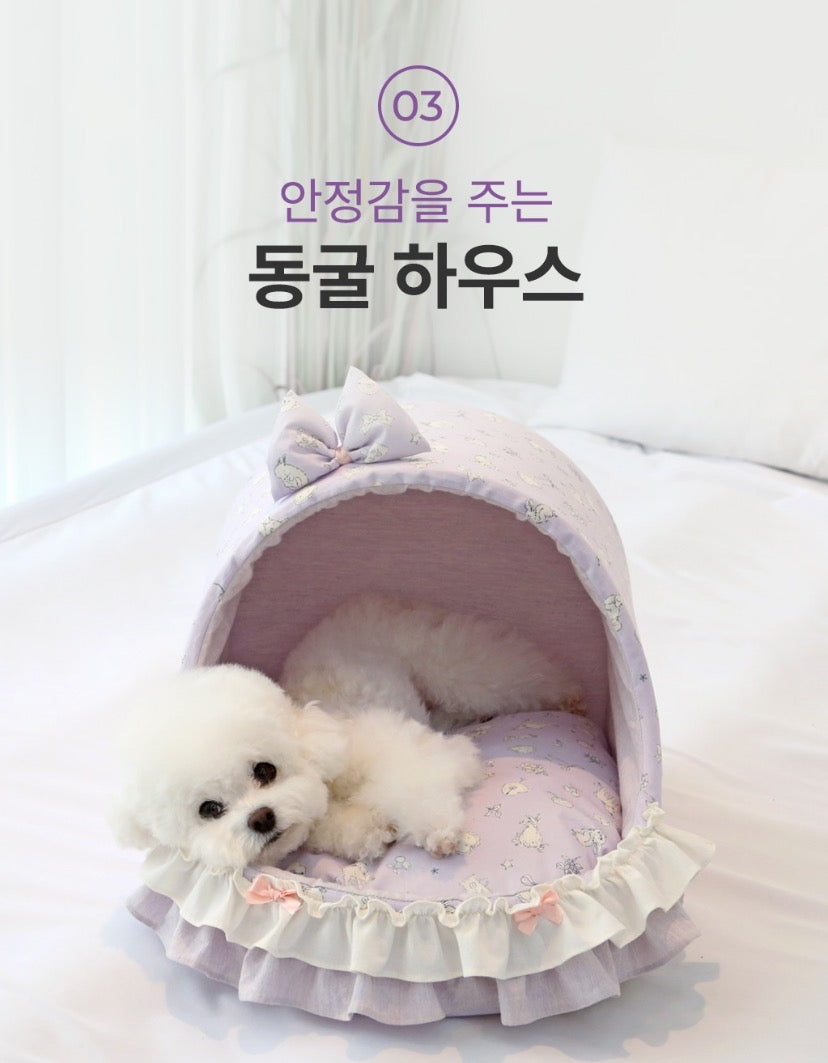 Its Dog Ivory Cave Pet Bed - L