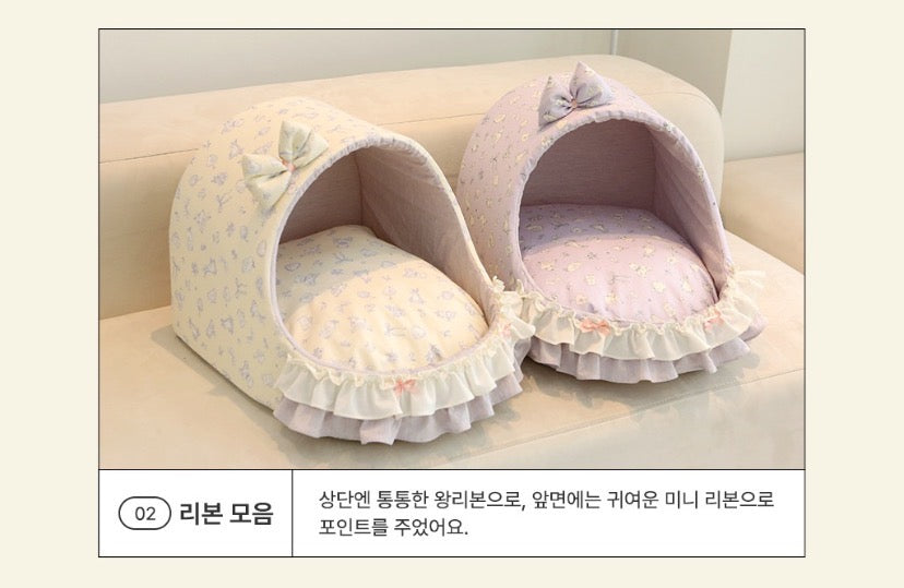 Its Dog Ivory Cave Pet Bed - L