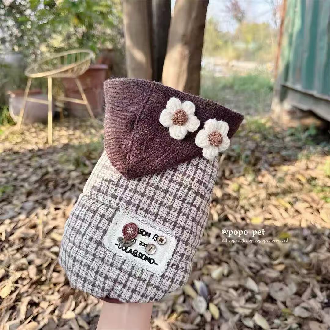 Daisy Plaid Dog Vest