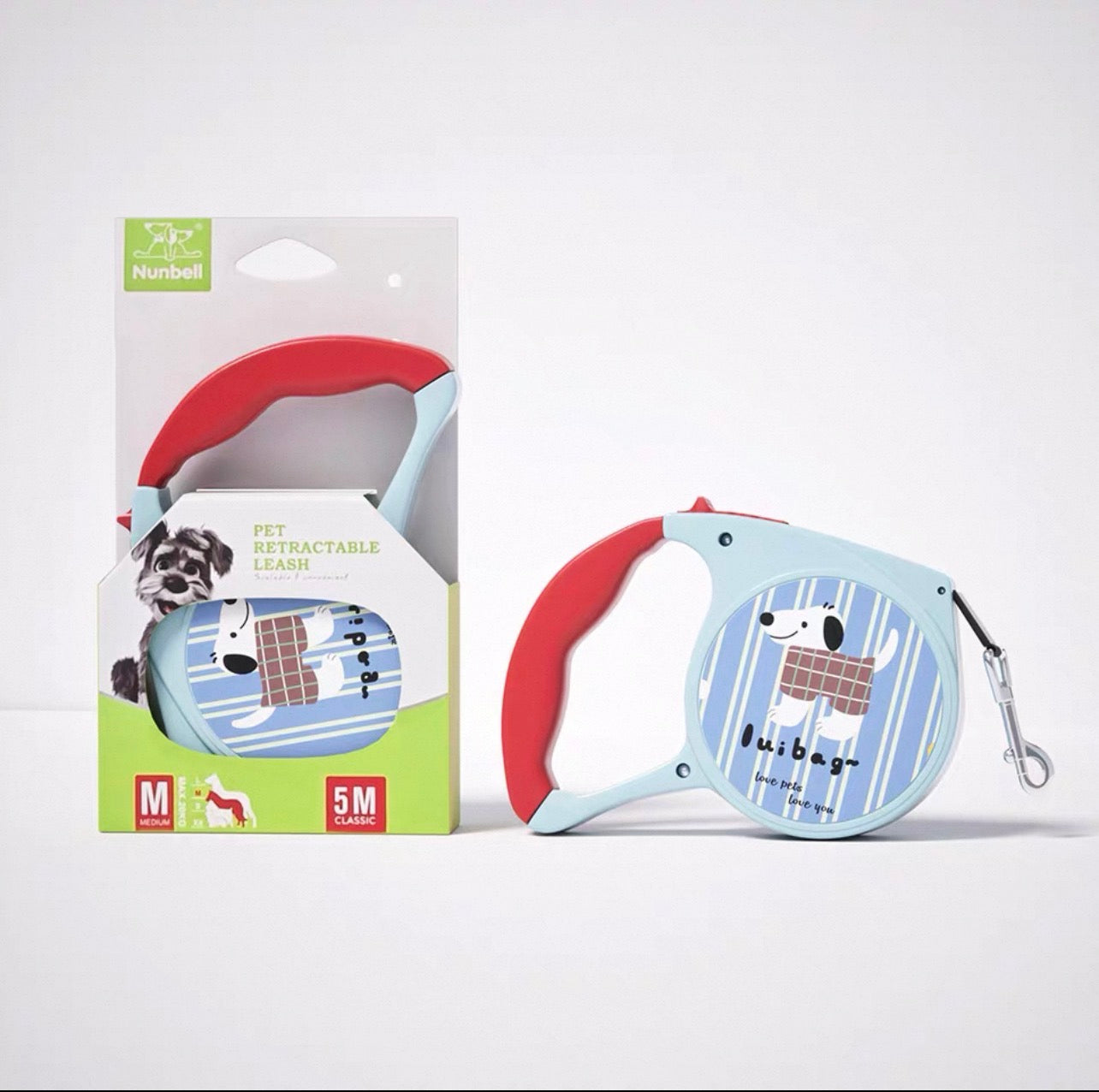 Nunbell 5M Cartoon Retractable Dog Leash