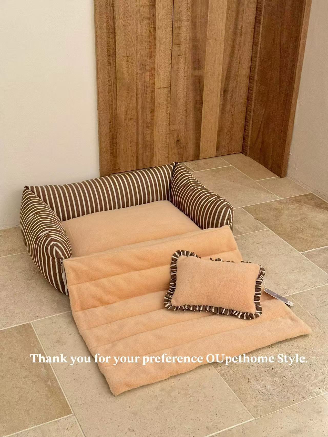 Ou Pet Brown Pet Bed