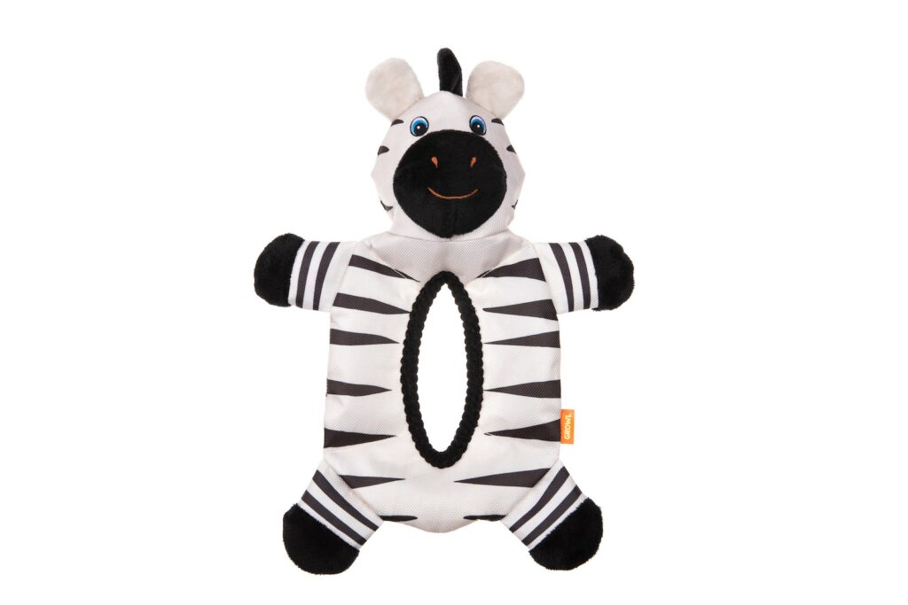 Zebra - Black & White Growl Bruizers Dog Toy