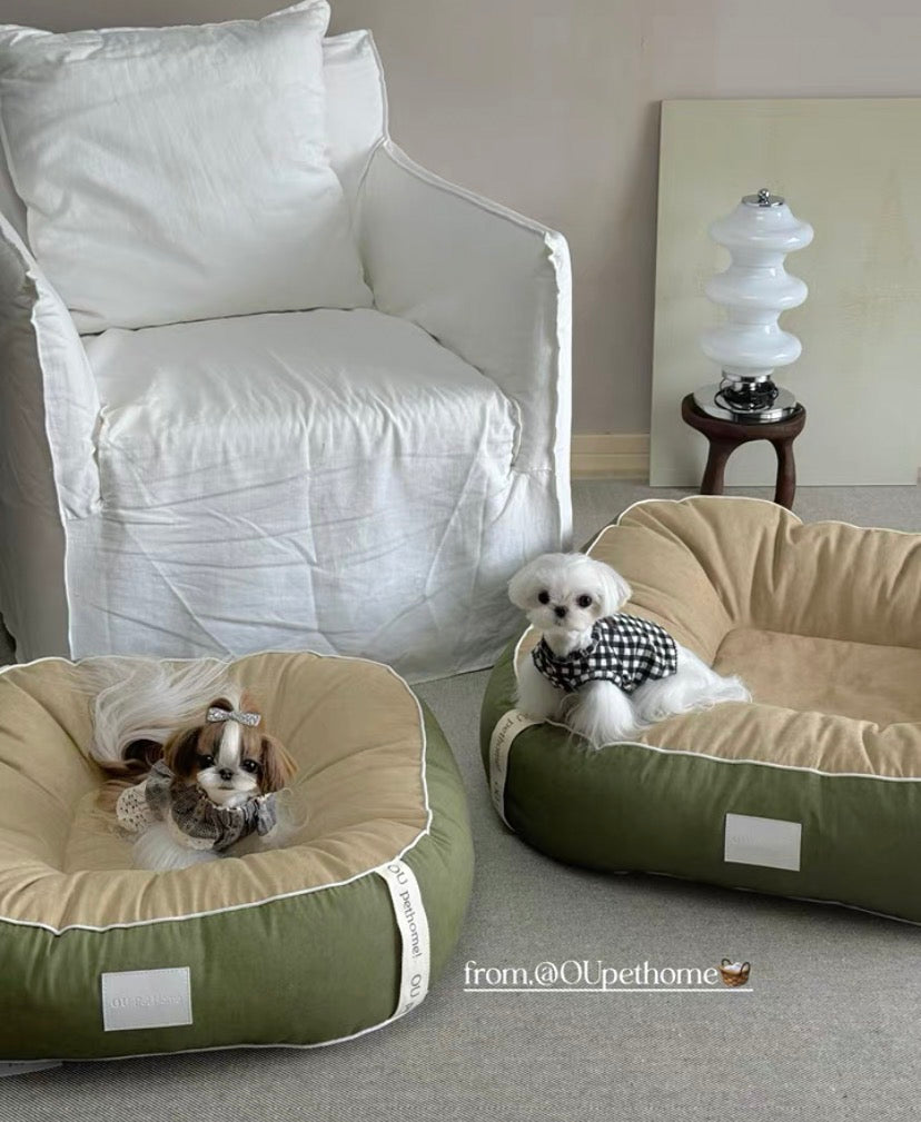 Ou Pet Green Pet Bed
