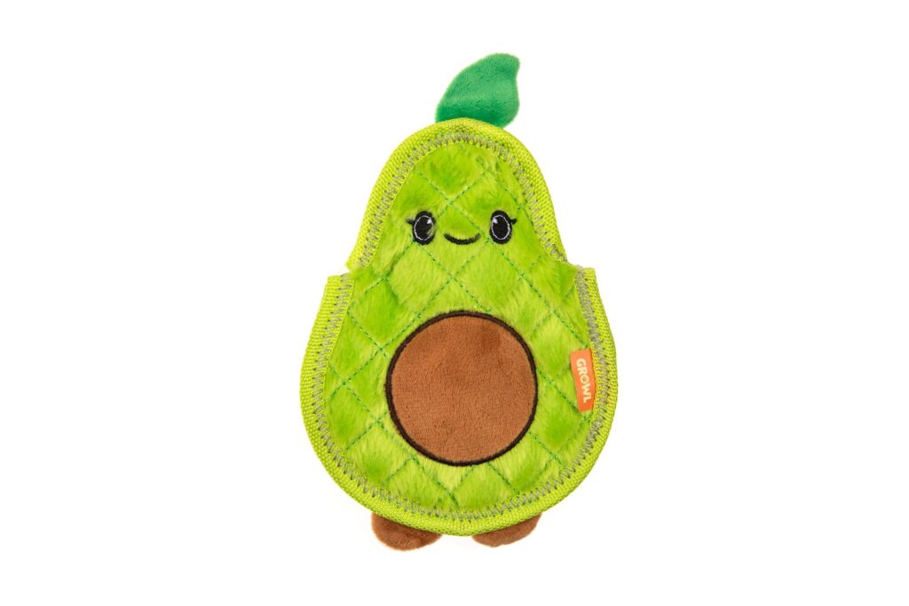 Avocado - Green Growl Flip Floppz Plush Dog Toy