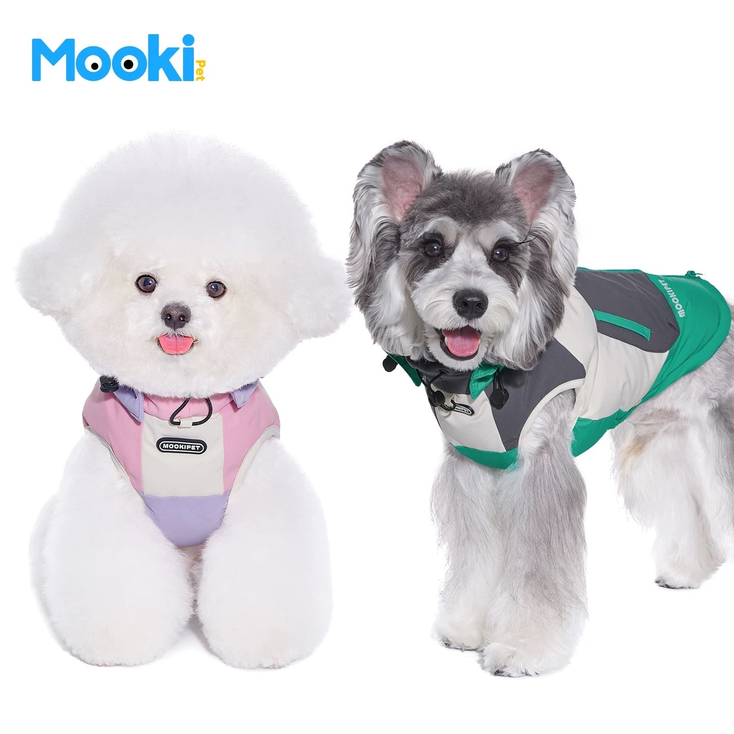 MOOKIPET Color-Block Puffer Vest