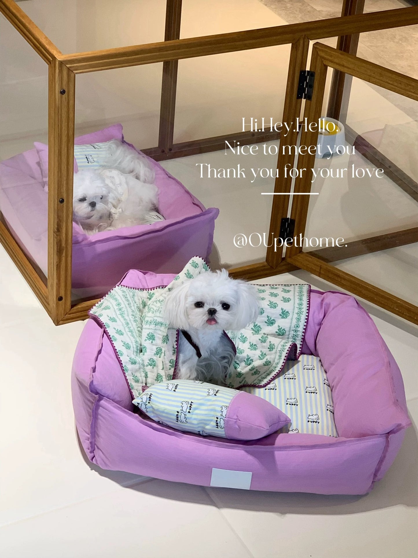 Ou Pet Pink Pet Bed