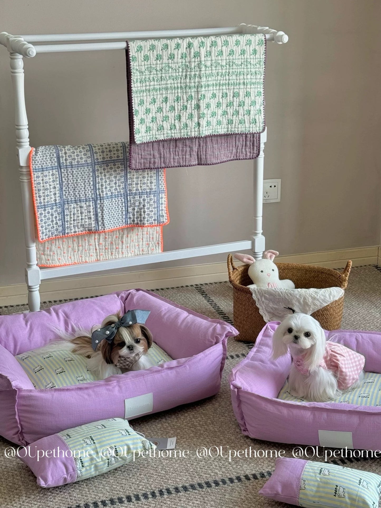 Ou Pet Pink Pet Bed