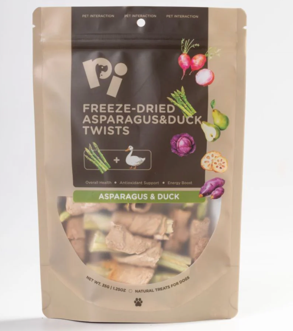 PI Freeze-Dried Asparagus&Duck Twists 35g