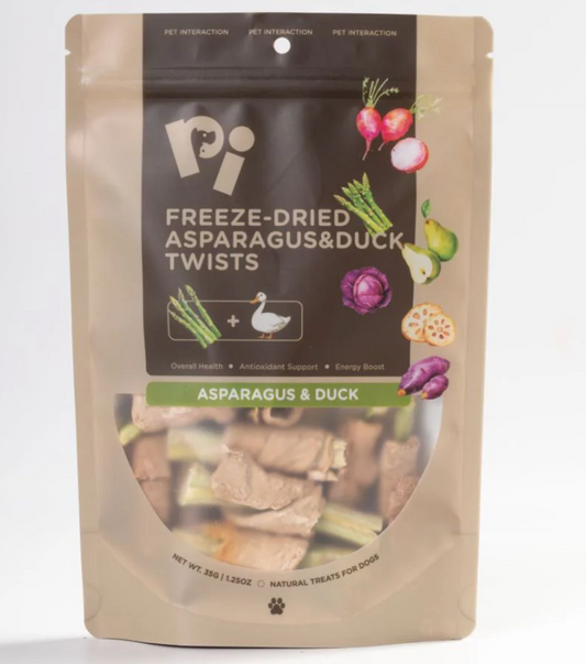 PI Freeze-Dried Asparagus&Duck Twists 35g