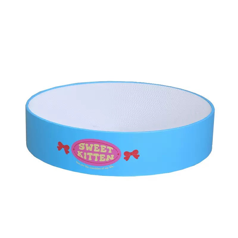 Sweet Kitten Round Cat Scratcher Bed