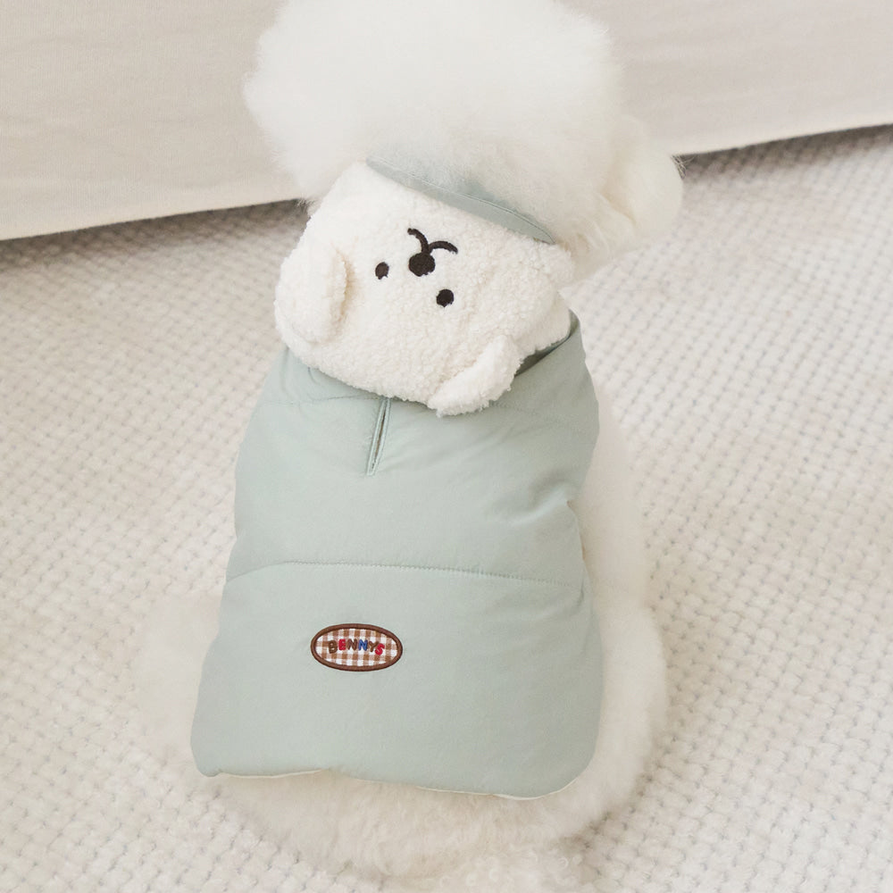 BENNYS Cozy Bear Hooded Dog Puffer Vest