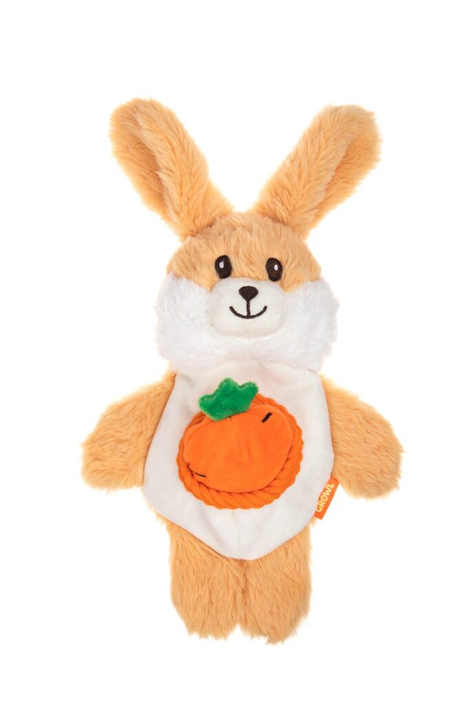 Bunny - Brown Growl Snackerz Burrow Dog Toy