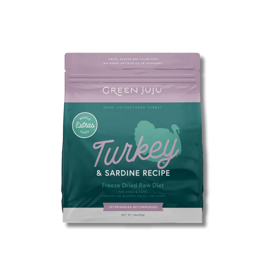 Green Juju - Freeze-Dried - Turkey & Sardine - 14oz