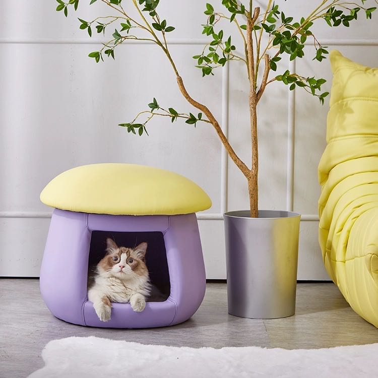 EGAFEI Pet Furniture Mushroom Stool