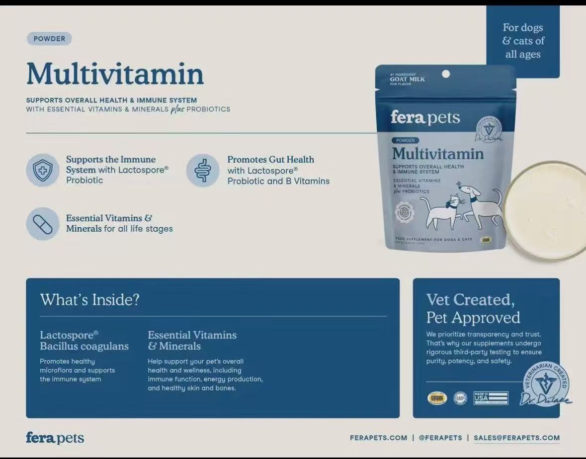 Fera multivitamin goat milk topper