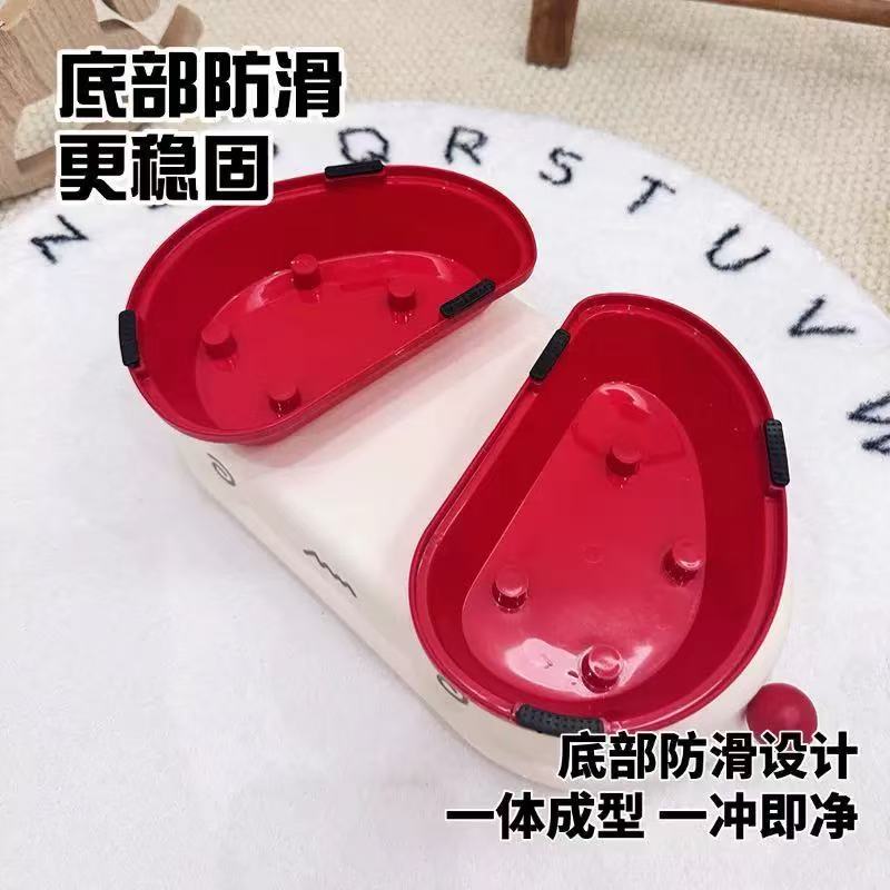 Double-layer stainless steel pet bowl