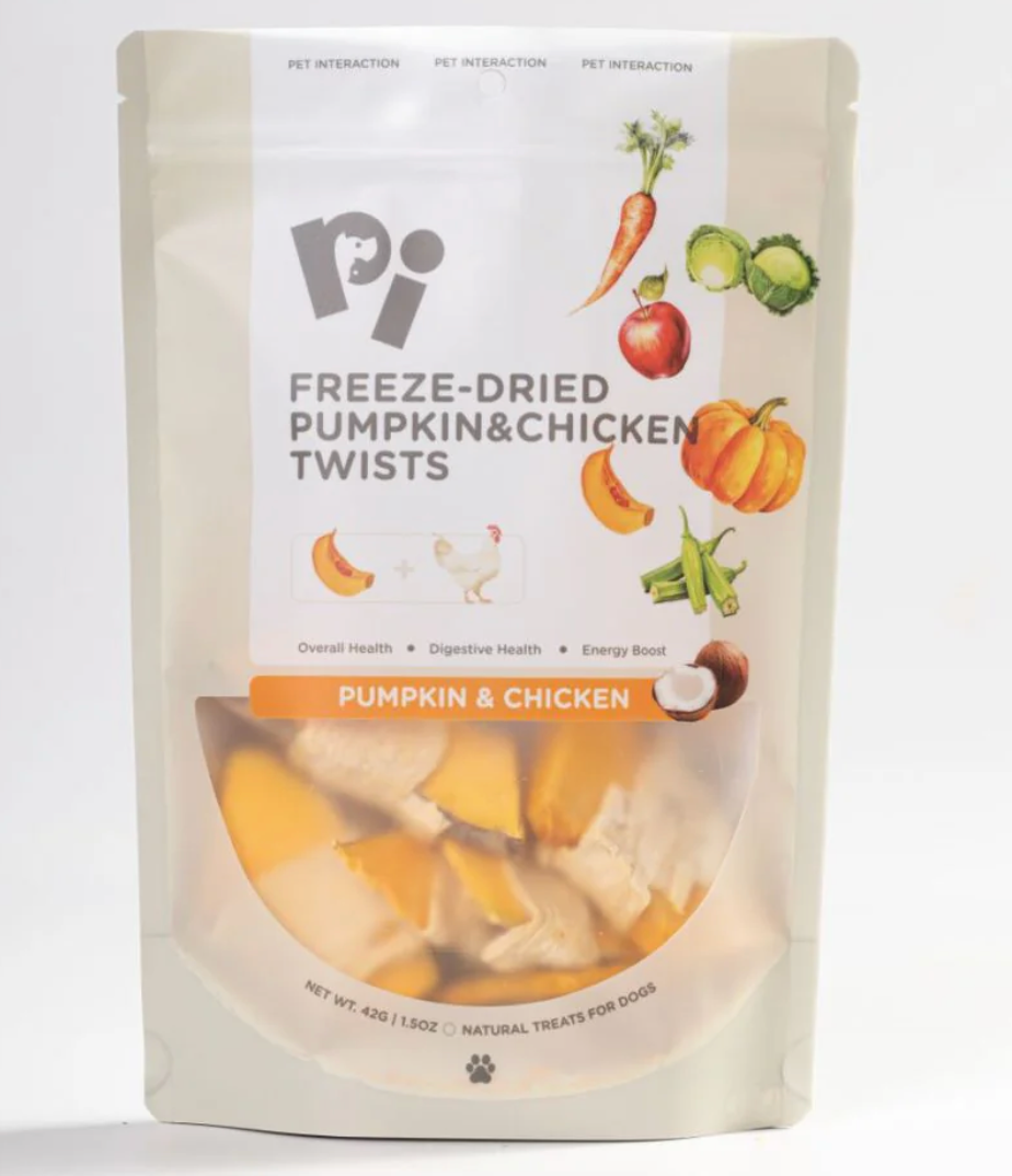 PI Freeze-Dried Pumpkin  & Chicken Twists 42g