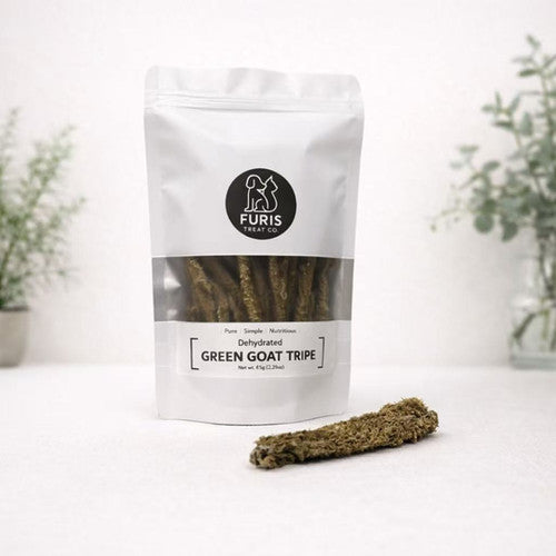 Furis Treat Co. Dehydrated Green Goat Tripe — 65 g