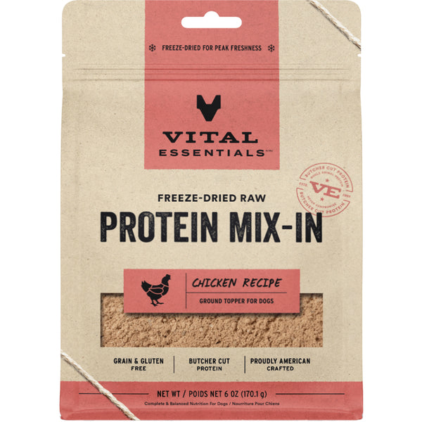 FD Raw Protein Mix-In Chicken Topper Ground6OZ