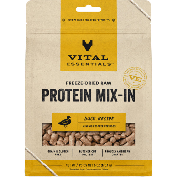 FD Raw Protein Mix-In Duck Topper Mini Nibs6OZ