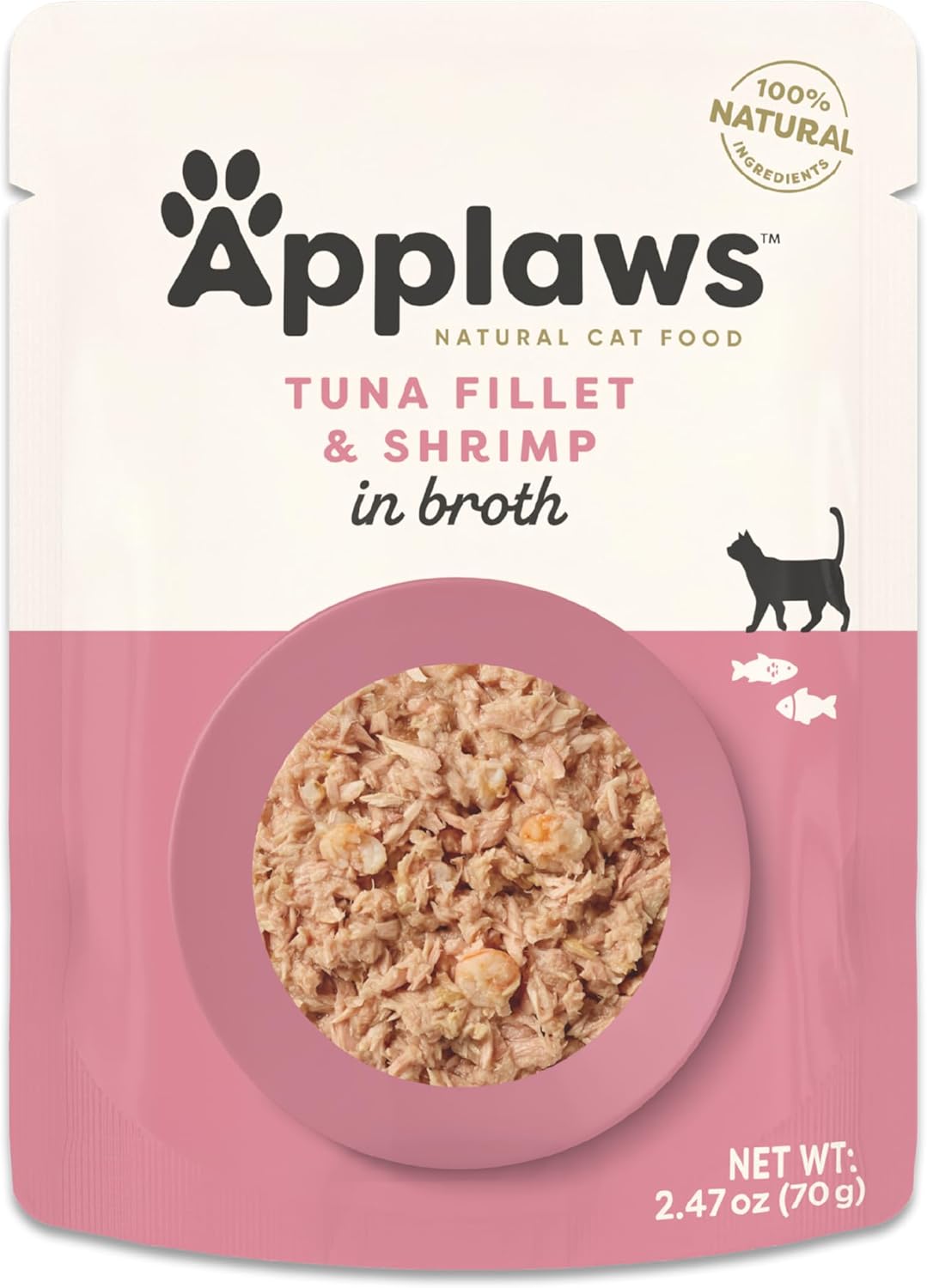 Applaws Tuna Fillet & Shrimp in Broth - 70g