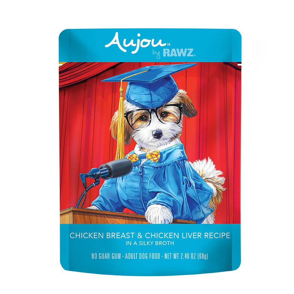 RAWZ AUJOU Dog Chicken & Chicken Liver 69g pouch