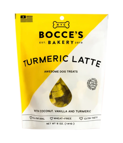 Bocce‘s bakery turmeric latte dog treats