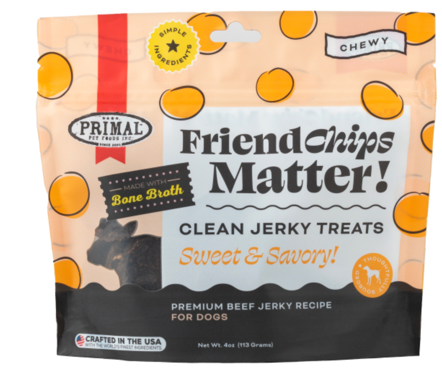 PRIMAL FriendChips Matter Beef w/Broth 4oz