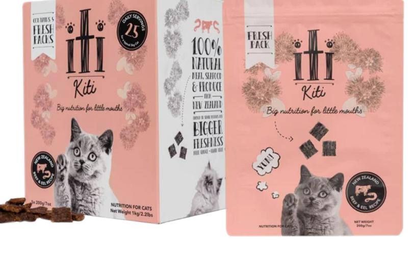 iTi - Kiti -Air Dried for Cats - Beef & Eel Pouches