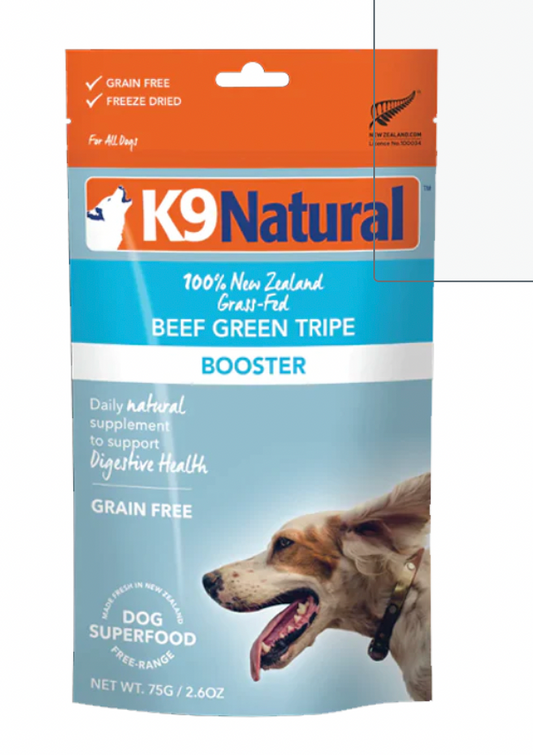 K9 TRIPE Beef Green Tripe Freeze-Dried Booster