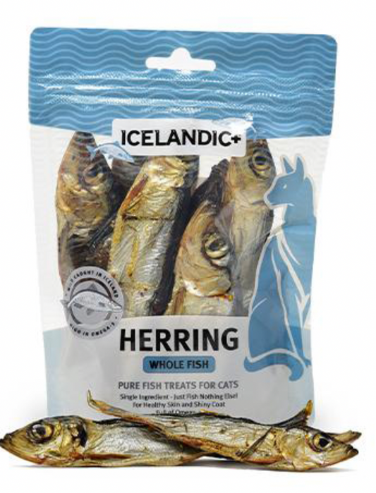 Icelandic+ Cat Treats Herring Whole Fish 1.5 oz