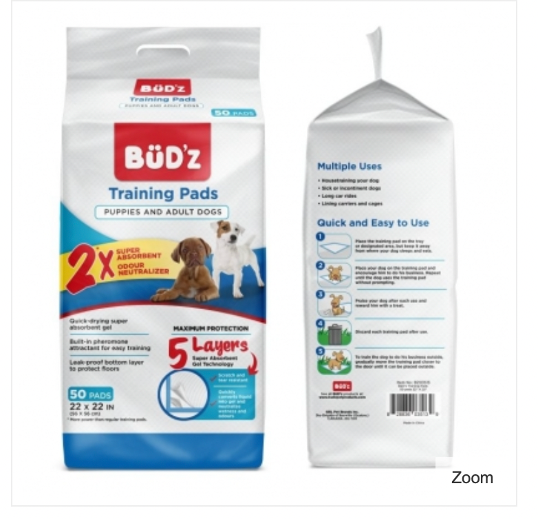 BUDZ Training Pads 50ct