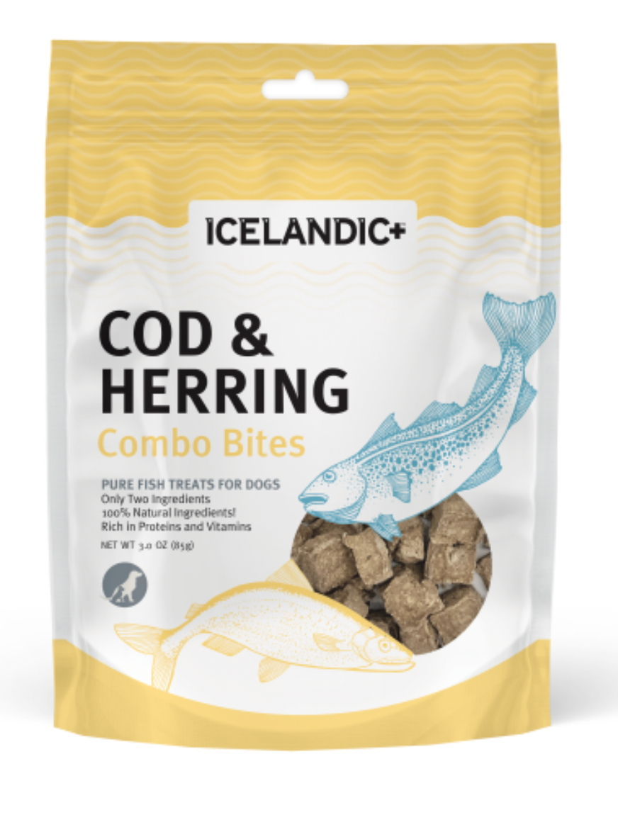 Icelandic+ Dog Cod & Herring Combo Bites 3 oz