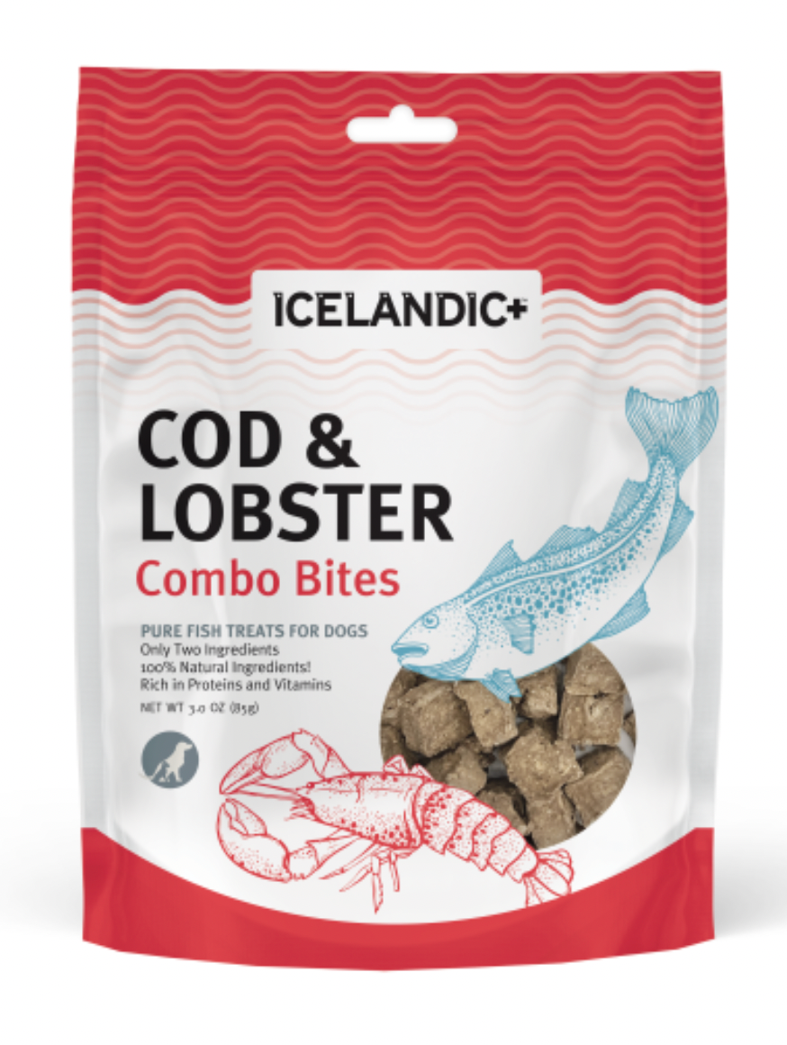 Icelandic+ Dog Cod & Lobster Combo Bites 3 oz