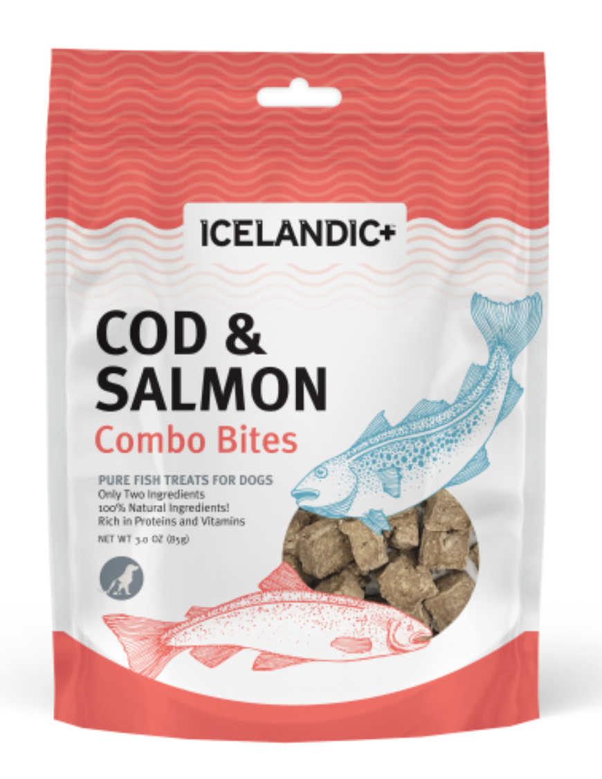 Icelandic+ Dog Cod & Salmon Combo Bites 3 oz