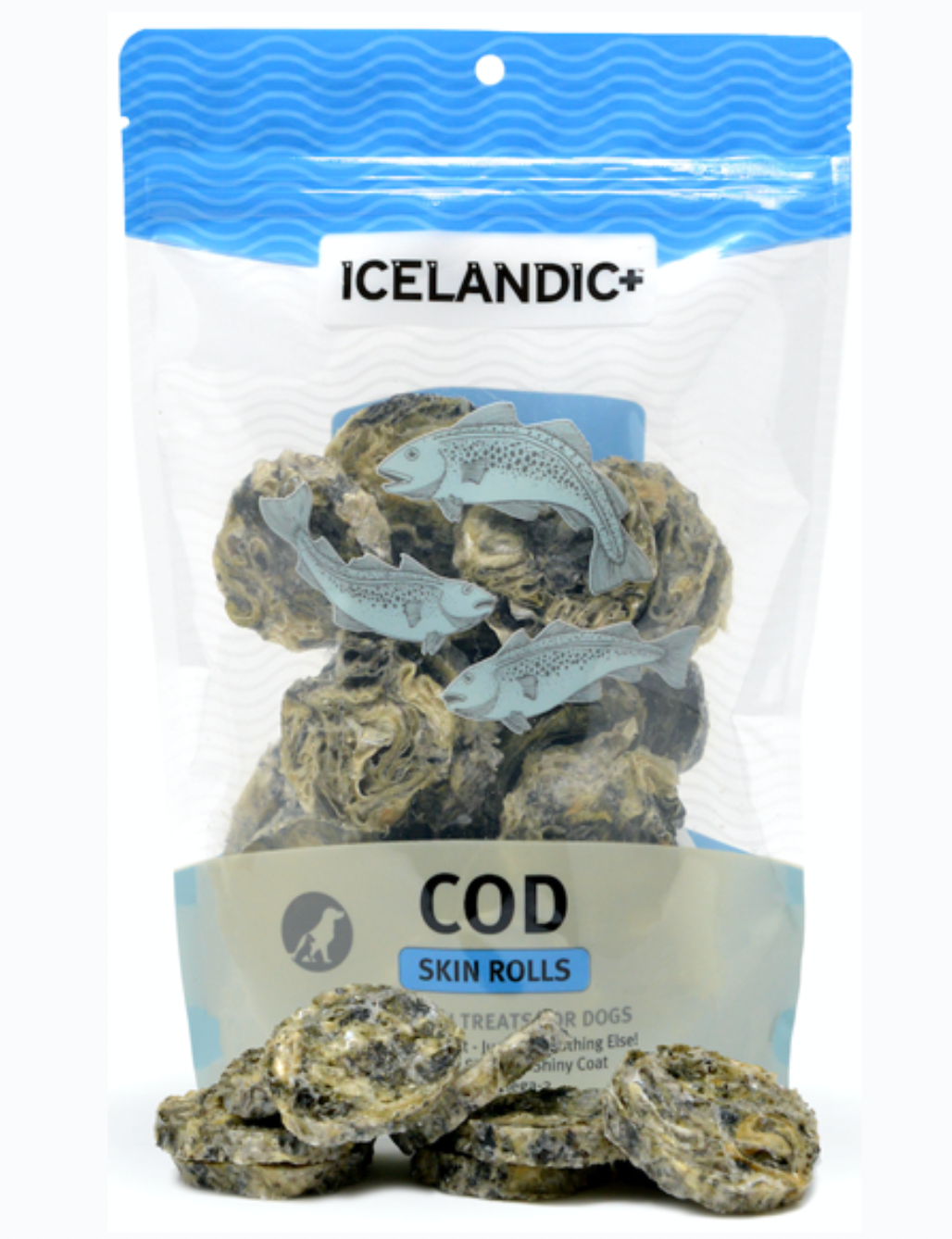 Icelandic+ Dog Cod Skin Rolls 3 oz