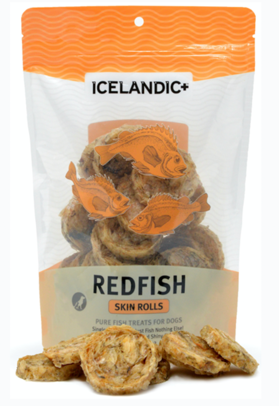 Icelandic+ Dog Redfish Skin Rolls 3 oz