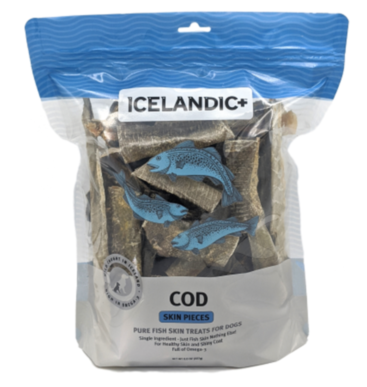 Icelandic+ Dog Cod Skin Pieces Bulk 8 oz