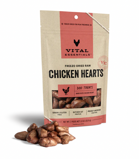 Vital Essentials - Cat GF Freeze-Dried Chicken Heart Treats