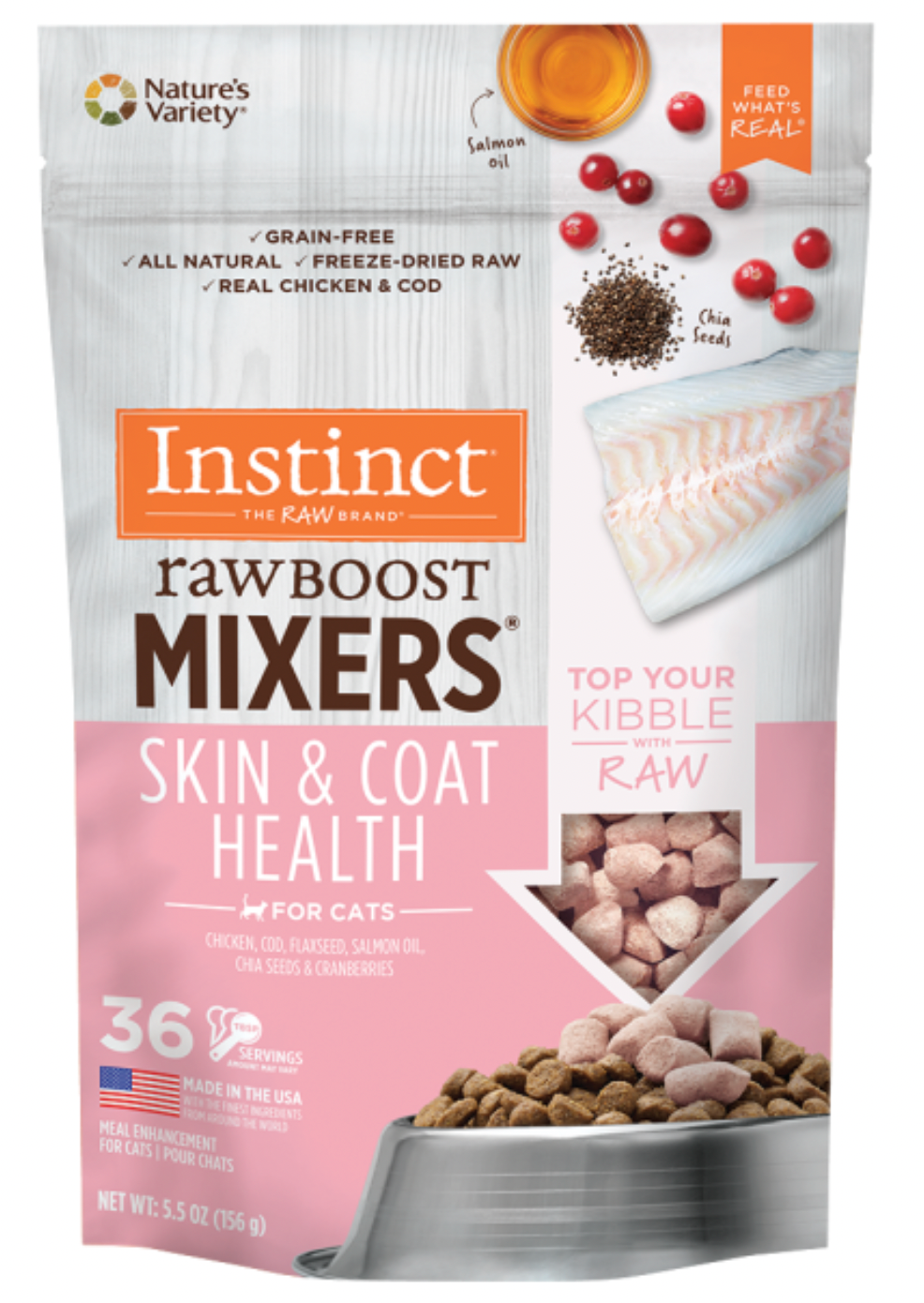 Instinct Cat Raw Boost FD Mixers Skin & Coat