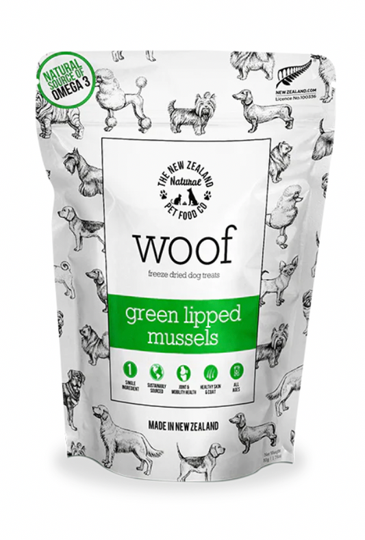 Woof - Green Lipped Mussels Treat 50g