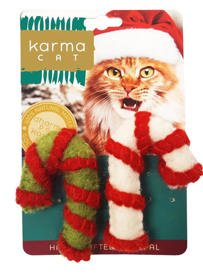 Dharma Dog Karma Cat - Candy Cane - 2 pk