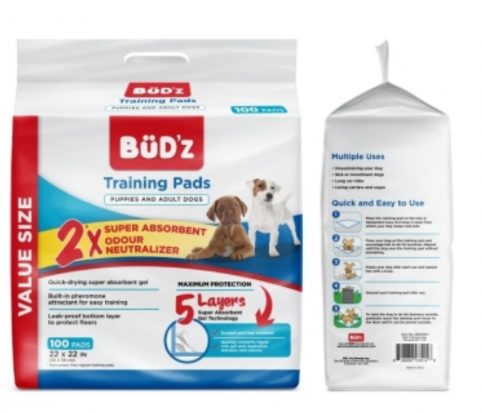 BUDZ Training Pads 100ct