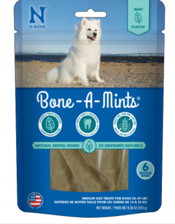 BONE-A-MINTS MEDIUM WHEAT 6 PK