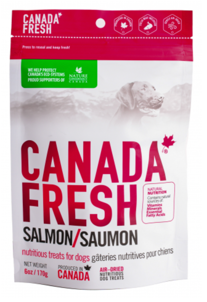 CANADA FRESH DOG TREAT SALMON 6OZ/170G