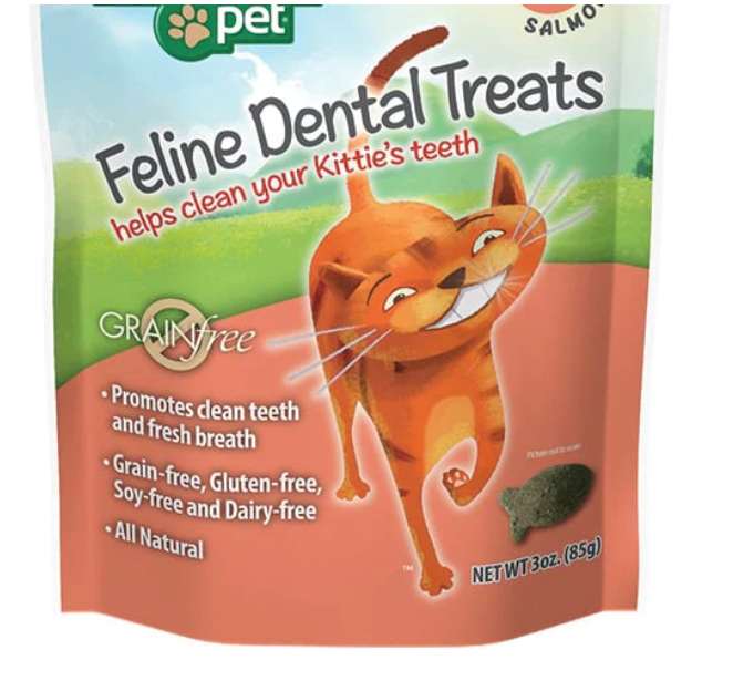 Emerald Pet - Cat - Cat Dental Treat - Salmon - 3 oz