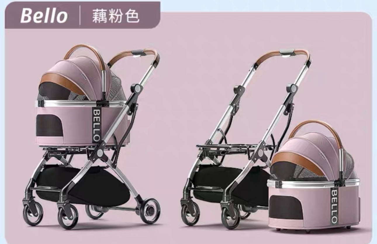 Bello Pet Stroller- Pink